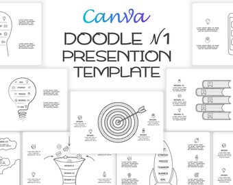 Doodle Animated Infographics Presentation Canva Template 1