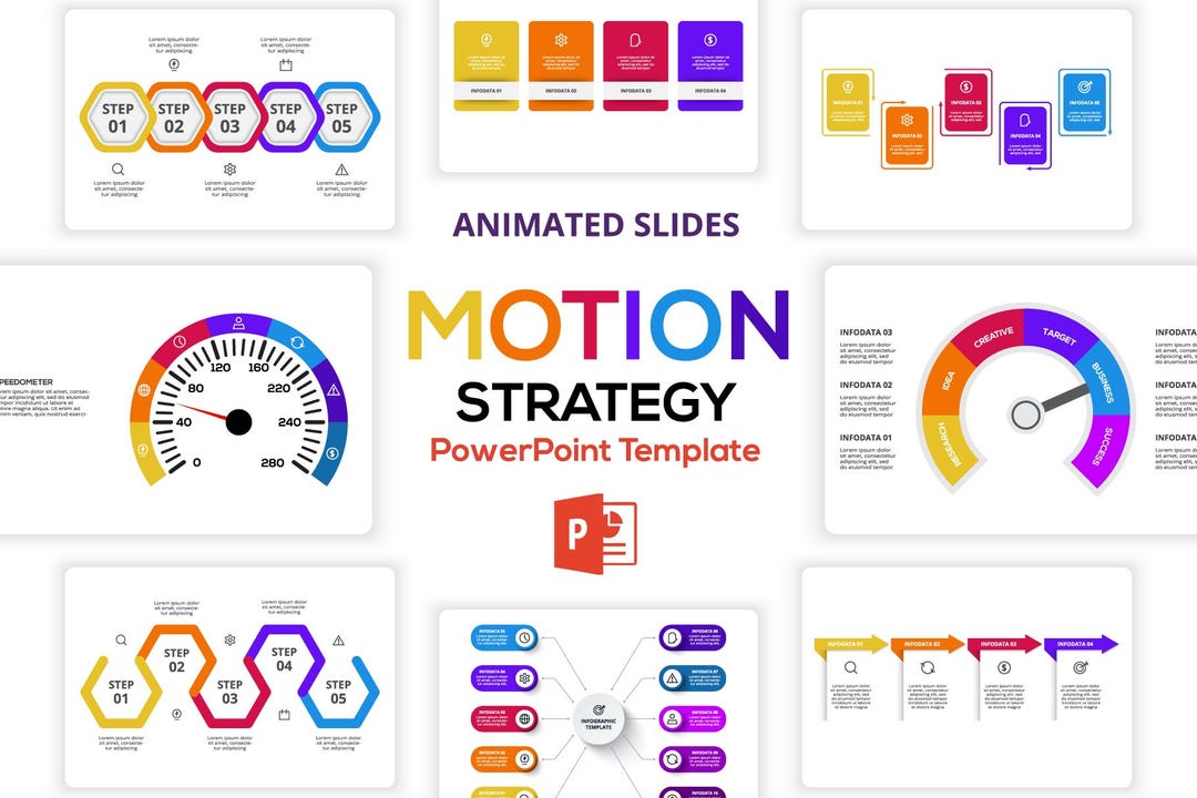 Motion Strategy Animated Infographics Powerpoint Presentation Template ...
