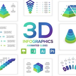 Animierte 3D-Präsentation Vorlage 2: Power Point & Keynote Vorlage