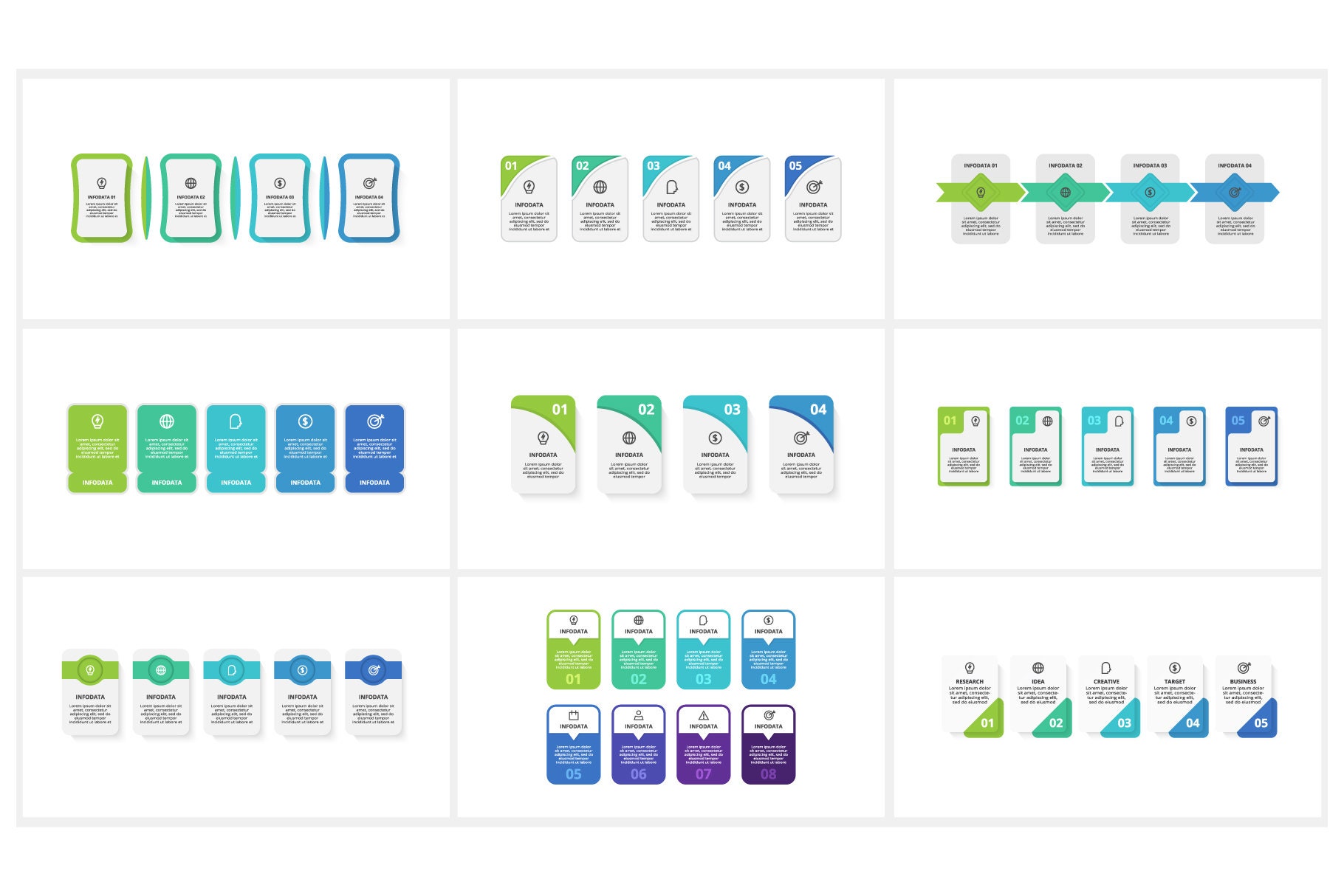 Rectangle Animated Infographics Presentation Powerpoint Template ...