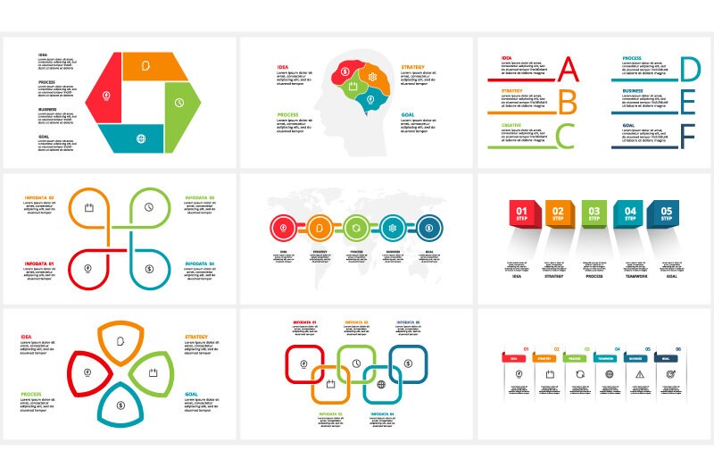 Abstract Design For Powerpoint Gif Abstract Animated Infographics Presentation Powerpoint Template ...