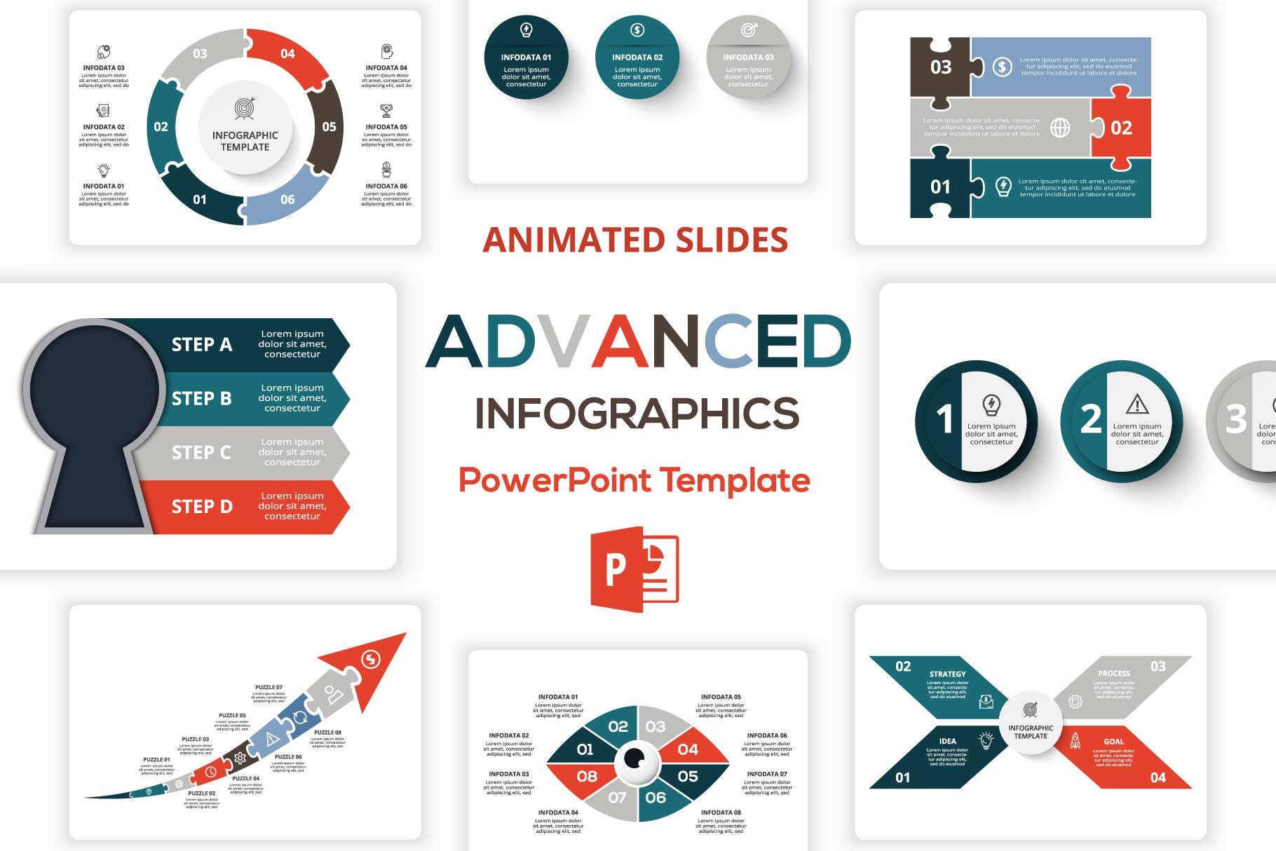 Advanced Animated Infographics Powerpoint Presentation Template - Etsy