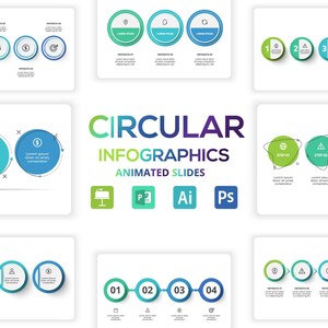 Circular Animated Infographics Presentation Template, Powerpoint ...