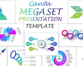 Mega Set Canva Animated Presentation Template