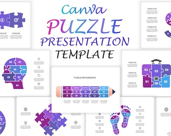 Puzzle Presentation Canva Template