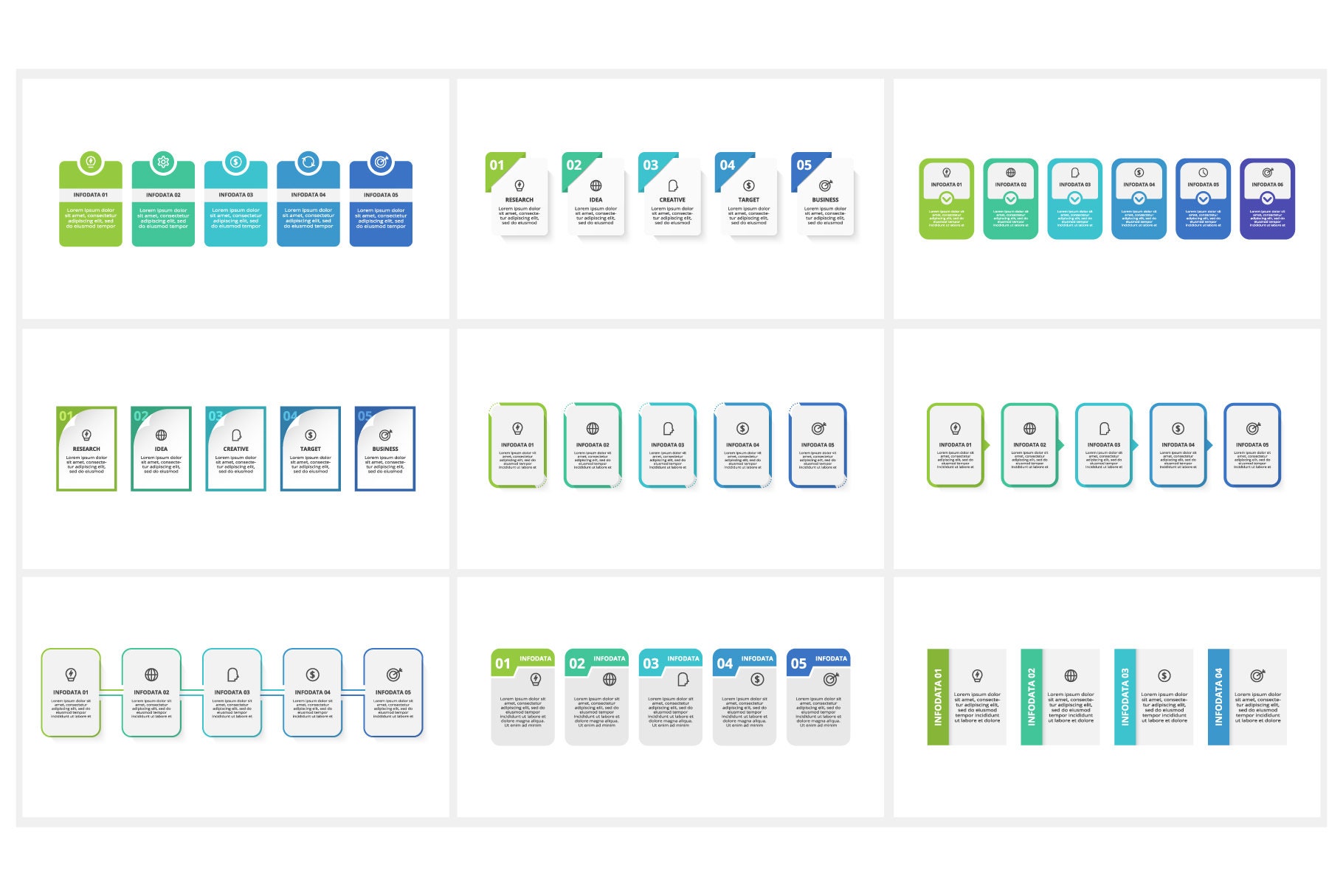 Rectangle Animated Infographics Presentation Powerpoint Template ...