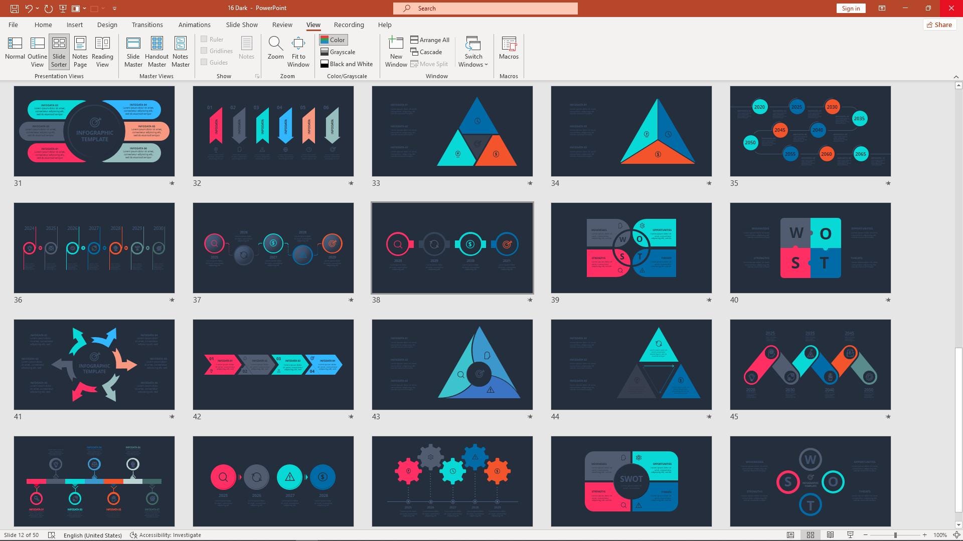 Stylish Animated Infographics Slides Powerpoint Template - Etsy