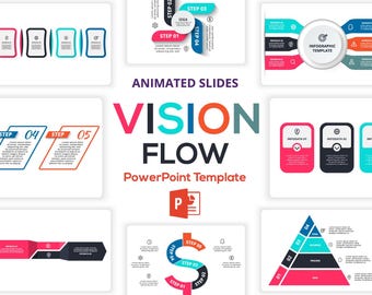 Vision Flow Animated Infographics PowerPoint Template