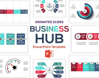 Business Hub Infographic PowerPoint Template