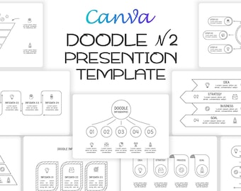 Doodle Animated Infographics Presentation Canva Template 2
