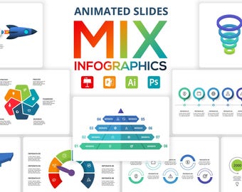 Plantilla de presentación animada mixta 2: Plantilla de PowerPoint y Keynote