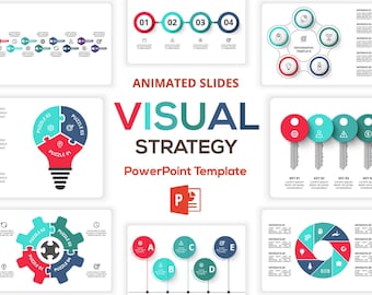 Visual Strategy Animated Infographics PowerPoint Presentation Template