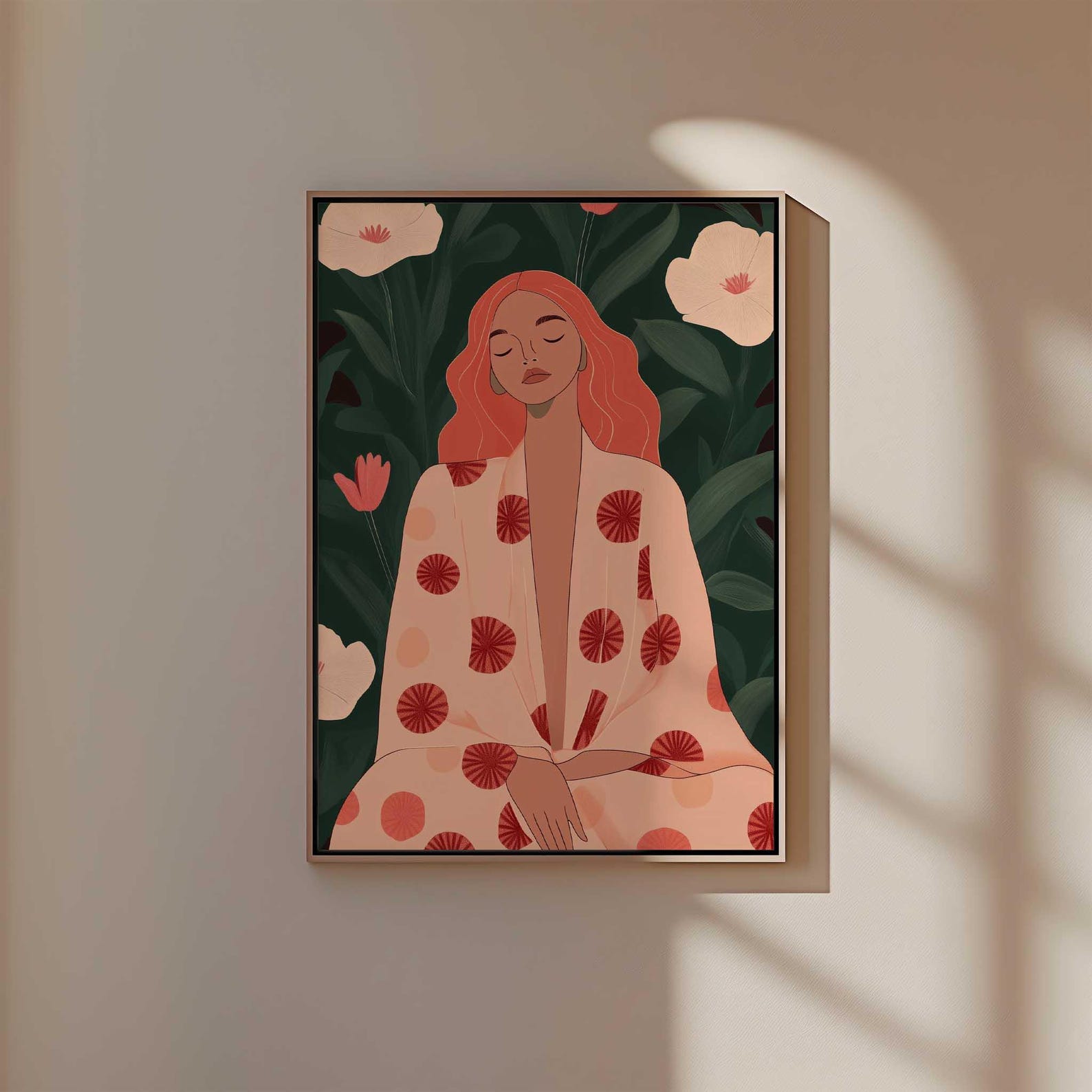 Floral Woman Portrait Print, Botanical Garden Art (digital Download) - Etsy