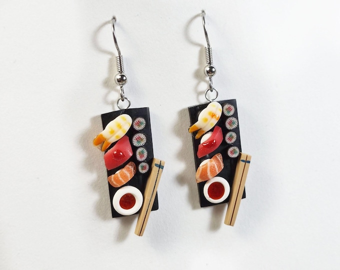 Sushi Plate earrings
