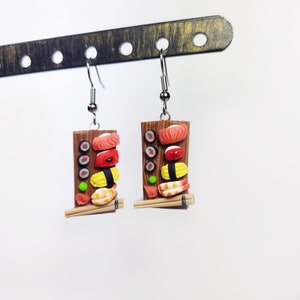 Sushi Plate earrings