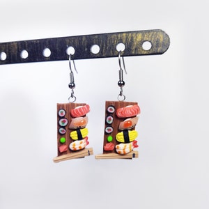 Sushi Plate earrings