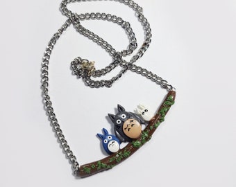 Totoro Family necklace