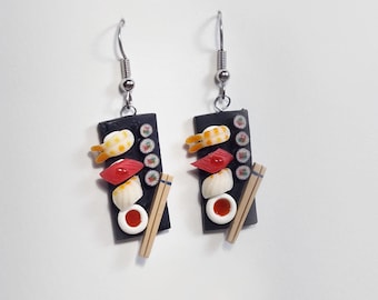Sushi Plate earrings