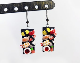 Sushi Plate earrings