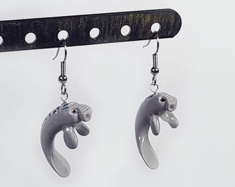 Manatee earrings