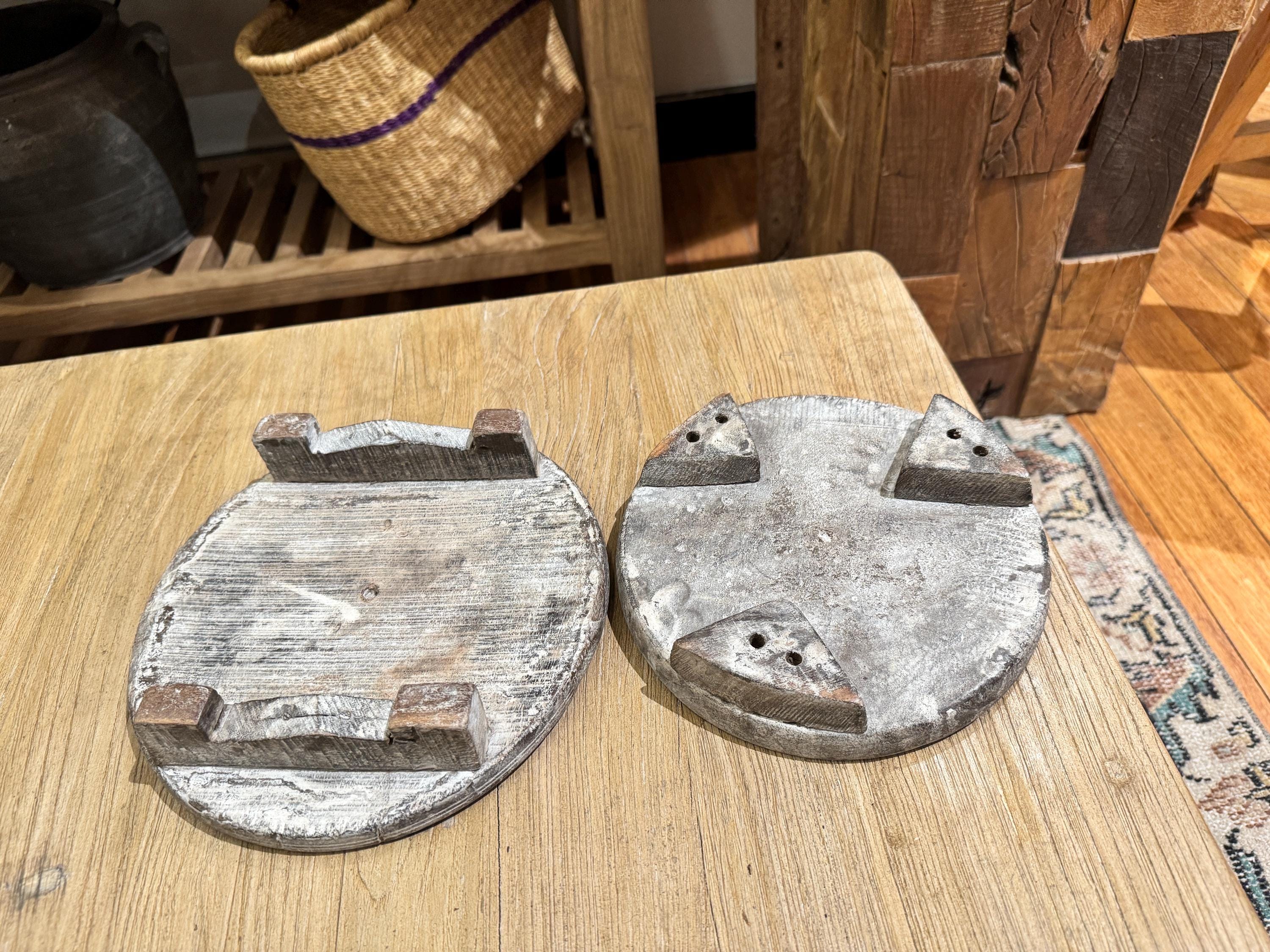 Rustic Storage Risers Vintage Wooden Risers | Rustic Riser | Hand Craved Riser | Bathroom ...