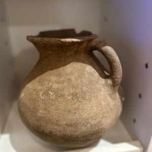 Antique Uraltu Turkish Vase with Unique Patina and One Handle – Rare Find, Perfect for Dried Florals|10”H