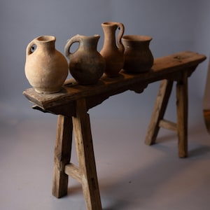 Antique Elm Bench | Antique Bench | Old Rustic Bench | Patina Bench
