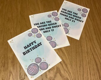 Cartes d'anniversaire disco | Boules disco | Cadeaux disco | Jolies cartes d'anniversaire | Cartes personnalisées | Cartes de voeux | Cadeaux d'anniversaire | Joyeux anniversaire