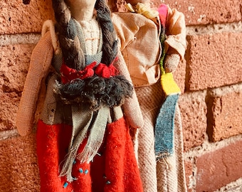 SALE Vintage Mexican Cultural Dolls, Cloth Dolls, Ethnic Heritage Dolls, Mexico, Mexican Heritage Dolls