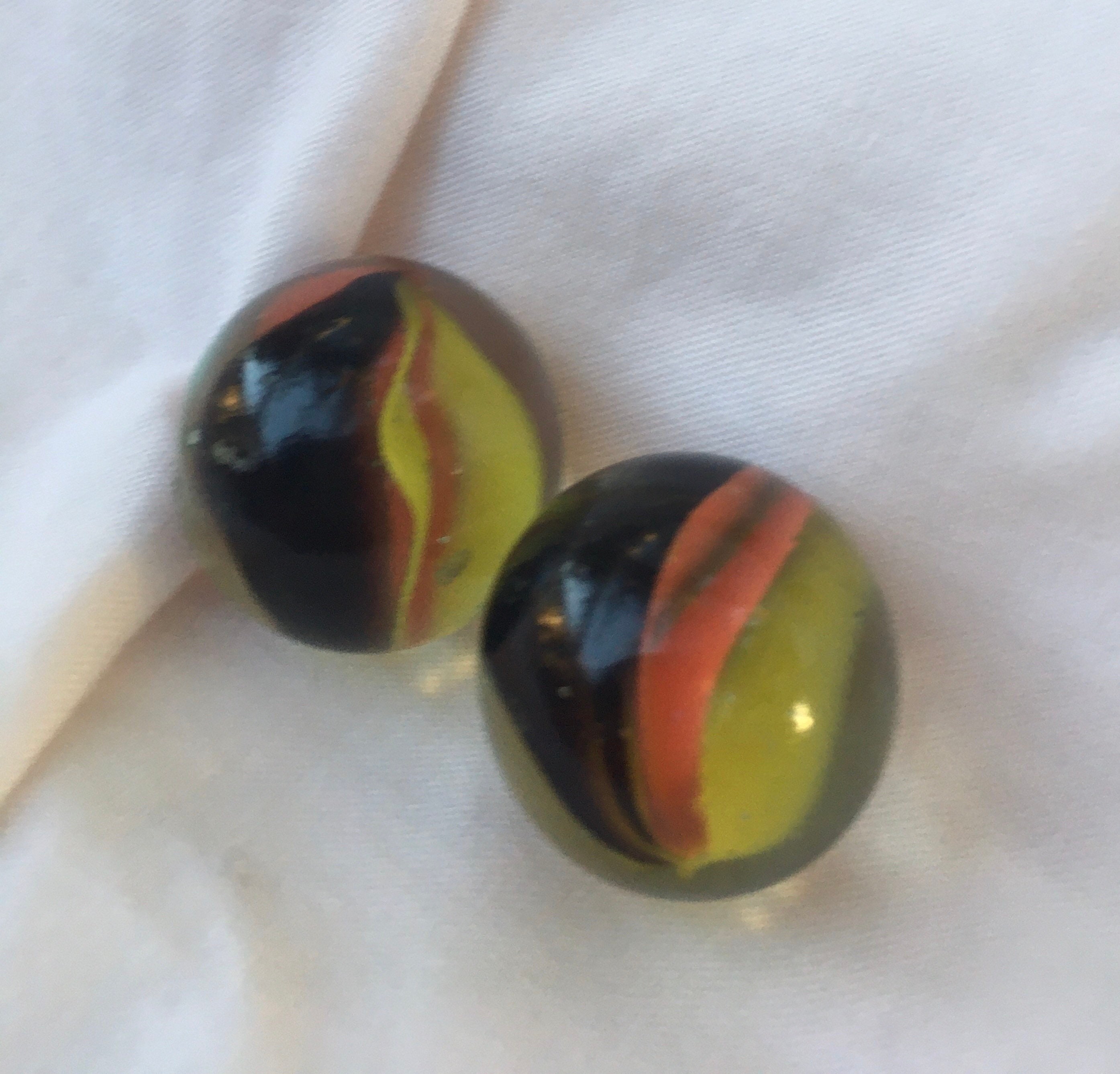 Vintage Marbles Large Cat's Eye Marbles Clear Cat's Etsy