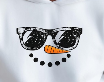 Schneemann Winter Hoodie Weihnachten Schneemann Einzigartige Streetwear Design Gemütliche Warme Kleidung Urlaub Kleidung Niedlich Christian Apparel X Mas Craze TShirt