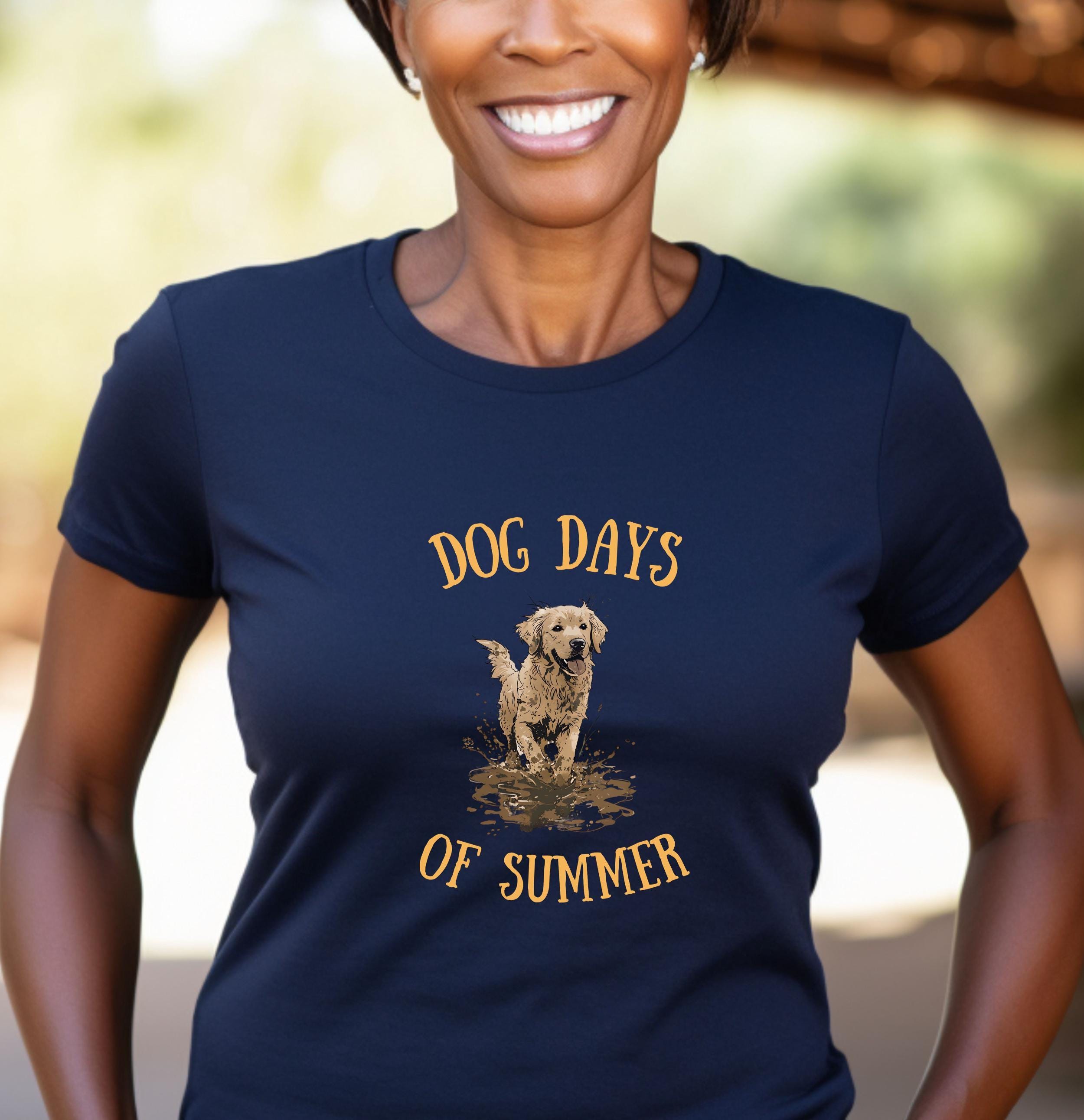 Dog Days of Summer T Shirt Dog Lover Apparel Cute Summer Pet Owner