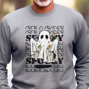 Halloween Sweatshirt Damen, Herren Herbst Outfits, Halloween Kleidung, Lehrer Outfit, College Outfit, passende Mutter und Kind Sweatshirt, Candy