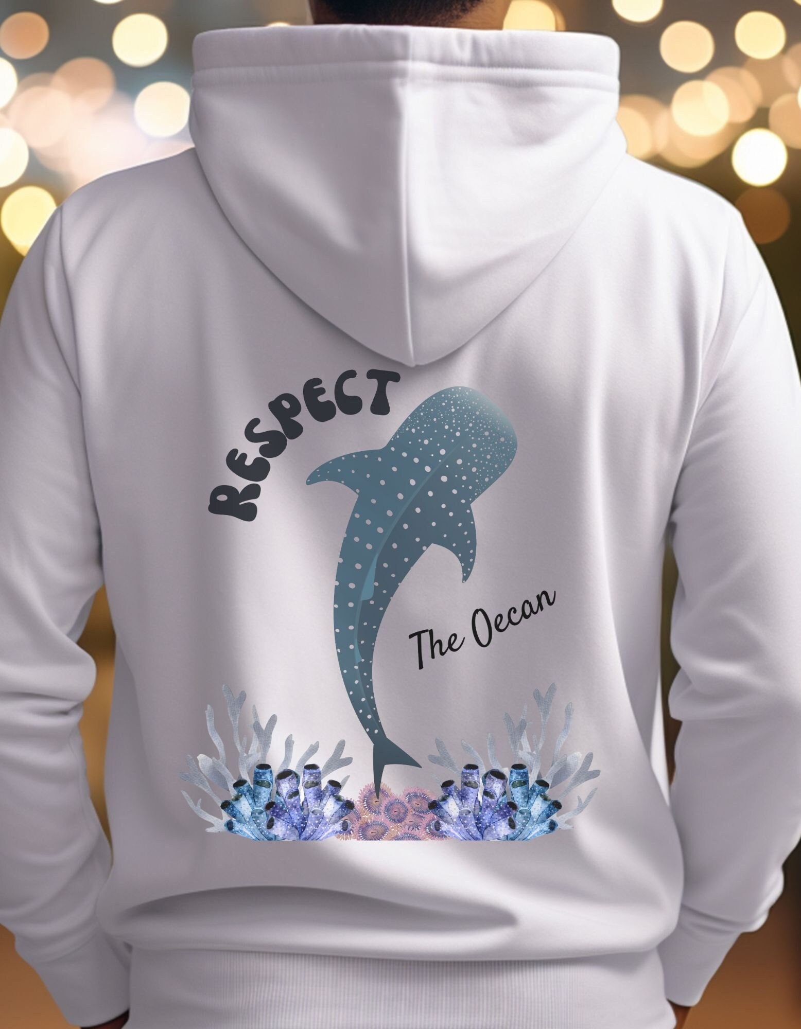 Unisex Sea And The Fish Hoodie - Cherry