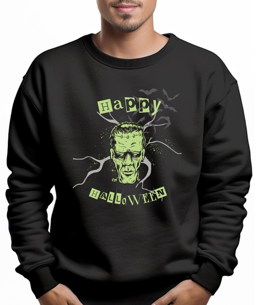 Halloween Art Prints Casual Cotton Sweatshirt