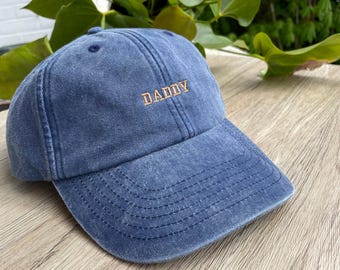 Custom Embroidered Vintage Cotton Cap - Personalized Dad Hat