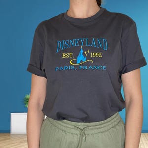 Koszulka z haftem Disneyland Paris - Top Disney - Koszulki z haftem Disneyland - Top Paris France - Odzież Disney -