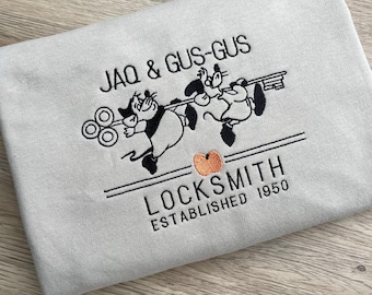 Embroidered Jaq & Gus Sweatshirt – Disney Cinderella Hoodie