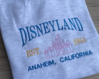 Disneyland California Embroidered Sweatshirt | Disney Fan Apparel | Comfortable & Stylish | Perfect Disney Gift