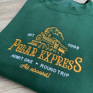 Polar Express Christmas sweatshirt - Christmas embroidered Sweatshirt - Polar Express jumper - Polar Express hoodie - Christmas Gift
