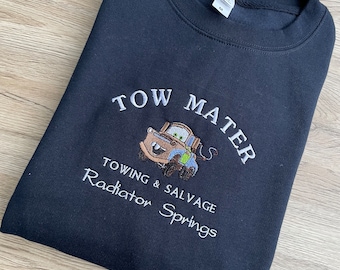 Mater sweatshirt - Lightning McQueen cars sweatshirt - Tow Mater hoodie - Disney gift jumper - Mater hoodie -Disneyland  cars gift