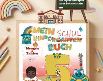 Libro de texto de jardín de infantes para niños de 5 años en adelante: La primera aventura de Leo con Alonies: Descubriendo números y cantidades de forma lúdica con Elementis