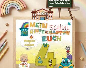 Libro de texto de jardín de infantes para niños de 4 años en adelante: La primera aventura de Finn con Alonies: descubre números y cantidades de forma lúdica con Elementis