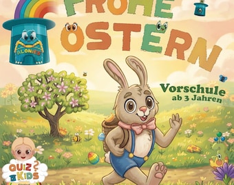 Felices Pascuas – Cuaderno de autoaprendizaje para niños de 3 años en adelante | Pascua preescolar | Actividades para colorear y rompecabezas para niños de preescolar
