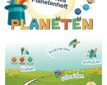 Aprendiendo sobre los planetas a partir de los 3 años | Preescolar y jardín de infancia | Folleto sobre los planetas sin leer | Hojas de trabajo sobre el sistema solar | Enseñanza de refuerzo