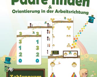 Hojas de trabajo con ayudas de orientación | aprendizaje arriba abajo izquierda derecha | enseñanza preescolar y de recuperación | aprender a trabajar de forma independiente a partir de los 3 años