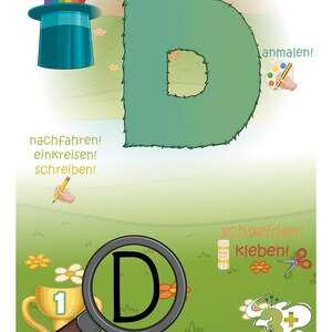 Cuaderno de letras D: descubre la letra D de forma lúdica
