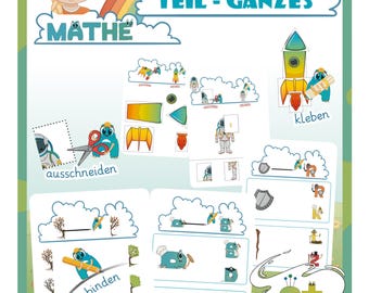 Practicando las relaciones entre partes y todo: habilidades precursoras de las matemáticas para niños