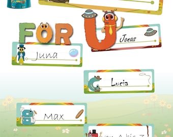 Marcadores Alonies – alfabeto colorido para descubrir | 26+3 Marcapáginas DIY para niños | PDF para imprimir