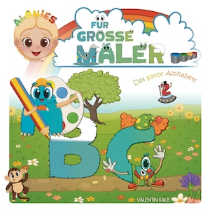 Libro para colorear del abecedario: para grandes pintores, para niños creativos a partir de 3 años.
